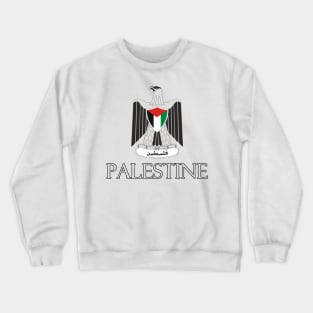 Palestine - Coat of Arms Design Crewneck Sweatshirt